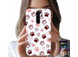 Custodia Per Xiaomi Note 8 Pro - Zampe Di Cane Su Sfondo Bianco, Cane, Gatto, Orsacchiotto
