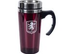 Aston Villa Fc - Tazza Da Viaggio, Manico, 450Ml TA14072 (Taglia Unica) (Vino Rosso)