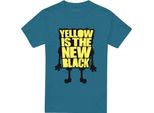 Spongebob Squarepants - Maglietta "Yellow Is The New Black"" Per Bambini/Ragazzi Unisex TV26874 (3XL) (Schiefer)"