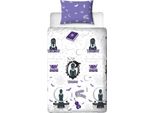 Wednesday - Set Di Biancheria Per Letto Singolo "Destined"" AG3970 (Letto Singolo) (Viola/Bianco/Nero)"