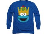 Sesame Street - Maglietta Per Uomo/Donna Unisex, Design Natalizio, Manica Lunga TV26629 (M) (Blu Reale)