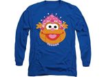 Sesame Street - T-Shirt Per Uomo/Donna Unisex, Design Natalizio, Manica Lunga TV26648 (M) (Blu Reale)