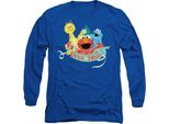 Sesame Street - Maglietta "Deck The Halls"" Per Uomo/Donna Unisex, Design Natalizio TV26625 (Xxl) (Blu Reale)"