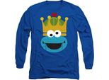 Sesame Street - T-Shirt Unisex Uomo/Donna, Design Natalizio, Manica Lunga TV26629 (Xxl) (Blu Reale)