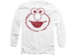 Sesame Street - T-Shirt Unisex Uomo/Donna, Manica Lunga TV26938 (Xl) (Bianco)