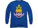Sesame Street - Maglietta Per Uomo/Donna Unisex, Disegno Natalizio, Manica Lunga TV26636 (M) (Blu Reale)