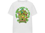 Teenage Mutant Ninja Turtles - Maglietta Da Donna "Chi Ha Bisogno Di Fortuna"", St Patricks-Tag TV26795 (L) (Bianco)"