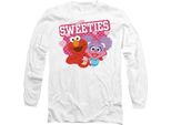 Sesame Street - Maglietta "Sweeties"" Per Uomo/Donna Unisex, San Valentino, Manica Lunga TV27131 (Xxl) (Bianco)"