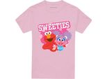 Sesame Street - Maglietta "Sweeties"" Per Uomo/Donna Unisex, San Valentino TV27130 (Xxl) (Rosa)"