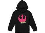 Star Wars: Una Nuova Speranza - Felpa Con Cappuccio Per Bambini, Logo TV26311 (152-158) (Nero)