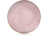 Piatto Basso In Ceramica Rosa Glaze 27 Cm
