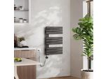 Emke Radiatore Elettrico Da Bagno Con Controllo Tramite App Wi-Fi Termostato Scaldasalviette 762 X 500 Mm Antracite Portasciugamani 400 W Asciugasalviette