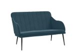 Syfax™ Panca Blu 110X76X80 Cm In Velluto