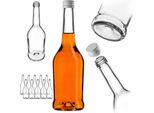 Bottiglie Per Liquore Kadax 500Ml, 10 Pezzi, Bottiglie Vuote Per Il Riempimento Di Olio, Aceto, Liquore, Vino E Grappa, Bottiglie Di Vetro, Bottiglie Di Grappa, Bottiglie Di Succo (Bianco)