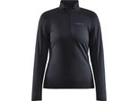 Craft Core Gain Midlayer W Nero Maglietta A Maniche Lunghe Nero Xs Donna Nero Xs
