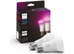 Philips By Signify Philips Hue White And Colour Ambience A60 – E27 Smart Bulb – 1100 (2-Pack)