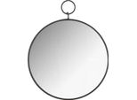Gilde Spiegel, "Round"", Spiegelglas, Schwarz, Ve 3, L. 2 Cm, B. 40 Cm, H. 48 Cm 69894"