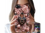 Custodia Per Huawei Y7 2018 - Design Femminile Custodia A Cuore Con Lucchetto + Vetro