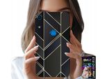 Custodia Per Huawei Y6S - Cornici Dorate, Design Elegante + Vetro