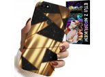 Custodia Per Huawei Y7 2018 - Design Elegante Oro + Pellicola Idro