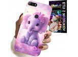Custodia Per Huawei Y7 2018 - Simpatico Elefante Su Sfondo Rosa Custodia + Pellicola