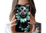 Custodia Per Oppo Reno12 F / 12Fs 5G - Gerbera Blu Margherita Fiore + Pellicola Protettiva