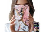 Custodia Per Huawei Mate 10 Pro - Marmo Rosa E Bianco, Motivi In Pietra