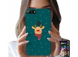 Custodia Per Huawei Y7 2018 - Renna Su Sfondo Verde Disegni Festivi