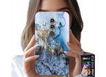 Custodia Per Huawei Mate 10 Pro - Motivi Femminili Marmorizzati + Vetro