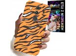 Custodia Per Huawei Mate 10 Pro - Cover Posteriore A Strisce Di Tigre + Vetro