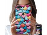 Custodia Per Huawei Y7 2018 - Cuori Colorati Personalizzabili