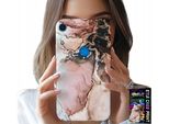 Custodia Per Huawei Y6S - Elegante Marmo Motivi Di Tendenza + Vetro