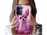 Custodia Per Oppo Find X5 Lite - Dolce Chihuahua Su Sfondo Rosa Con Fiori