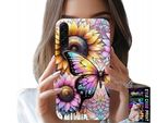 Custodia Per Samsung Galaxy A17 5G - Girasole Con Farfalla, Custodia + Pellicola Protettiva