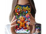 Custodia Per Huawei Mate 10 Pro - Pan Di Zenzero, Motivi Natalizi Caramellati + Foglio Di Alluminio