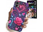 Custodia Per Motorola Edge 30 Neo - Cuore, Rosa, Adolescente Custodia + Pellicola Protettiva