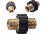 Rosfix Adattatore In Ottone Per Tubi Flessibili Ad Alta Pressione | 2 Filettature Maschio M22X1,5 Mm | Resistente Alla Corrosione