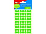 Etichette Autoadesive, O 10 Mm, Verde - 315 Pz