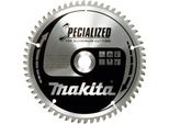 Lama Per Sega Circolare Makita, Specialized 190 X 30 Mm - 60 Denti - Alluminio