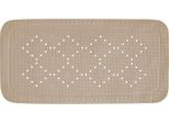 Tappeto Doccia Spirella Tappeto Da Bagno Tappeto Da Bagno Antibatterico Antiscivolo Con Ventose - Alaska Taupe - Circa 36 X 71 Cm
