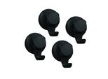 Gancio A Muro 8Bestlock, 7 Cm Acciaio Inox Nero 4 Pezzi