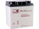 Mwl 28-12: Batteria Agm 12V/28Ah, 166*125*175 (M5)