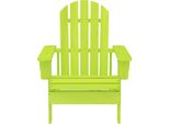 Vidaxl Sedia Da Giardino Adirondack In Legno Massiccio Di Abete Verde