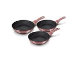 Berlinger Haus Set Di 3 Padelle I-Rose 8683
