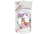 Good Morning Biancheria Da Letto Cervo - 135X200 Cm - Flanella/ Castoro