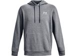 Under Armour Ua Essential Felpa Con Cappuccio In Pile - Grigio - Xxl