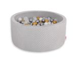 H-40 Cm Minky Dry Pool Con Palline 200Pz - Grigio Chiaro