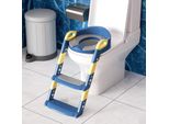 Jopassy Trainer Per La Toilette Vasino Per L'apprendimento Con Gradini Regolabile Per Bambini Vasino Per La Toilette Trainer Per Il Vasino Antiscivolo Blu Scuro