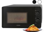 Bomann® Microwave | 700 Watt | 6 Livelli | Camera Di Cottura Da 20 Litri | Piatto Girevole A 360° | Timer Con Segnale Di Fine Corsa | Microonde | Mw 6014 Nero