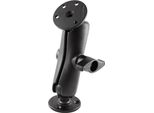 Ram Mounts Due Grandi Piastre Rotonde Supporto Universale A Doppia Sfera Nero Nero Taglia Unica